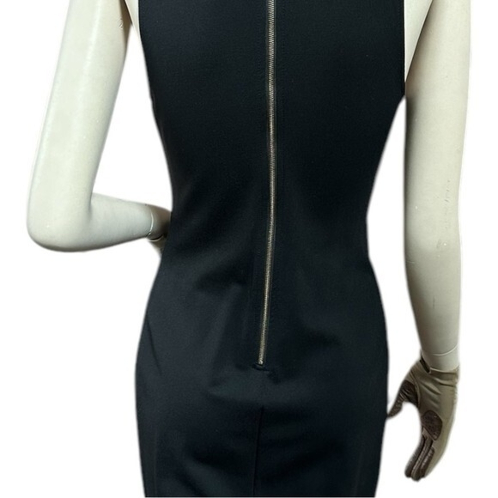 Black Swan Women’s Black Tuxedo Bodycon Midi Dress Deep V Size S - Picture 13 of 16